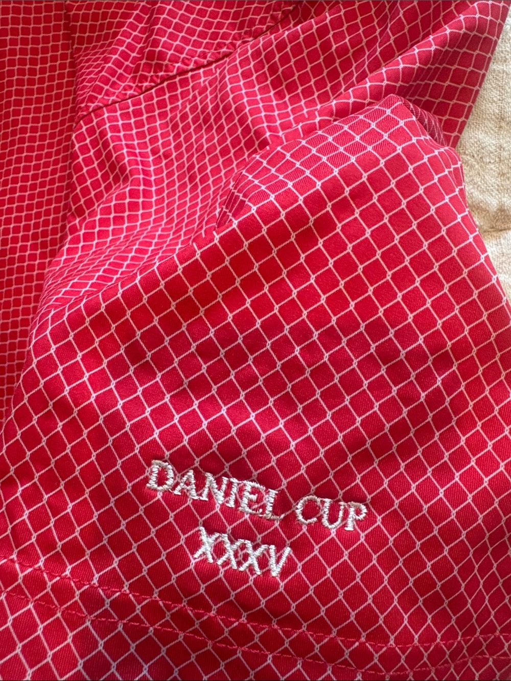 Red Men’s Performance Polo - Picture 4 of 4